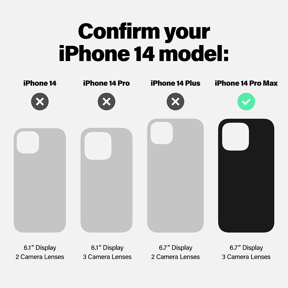 Black/Clear | Idol for iPhone 14 Pro Max - Black/Clear